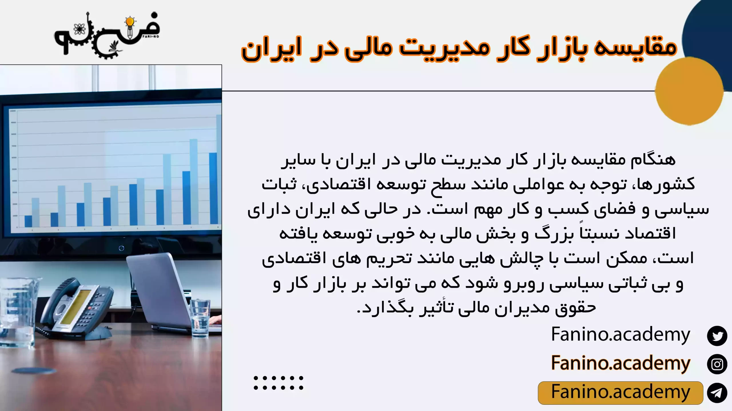 مقایسه بازار کار مدیریت مالی در ایران